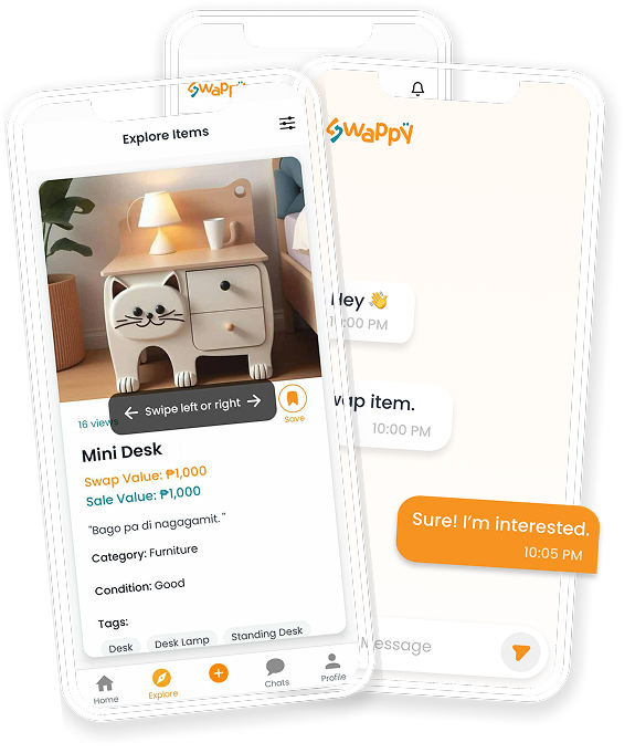 Swappy App Interface
